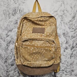 Jansport Right Pack Iconic Style Backpack, Mustard Floral, Collegiate